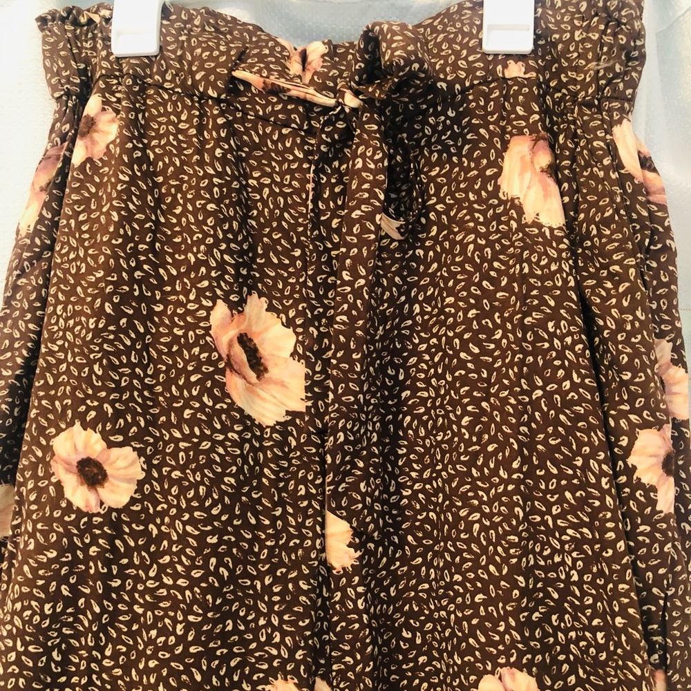 H&M Floral Boho Wide Leg Pants